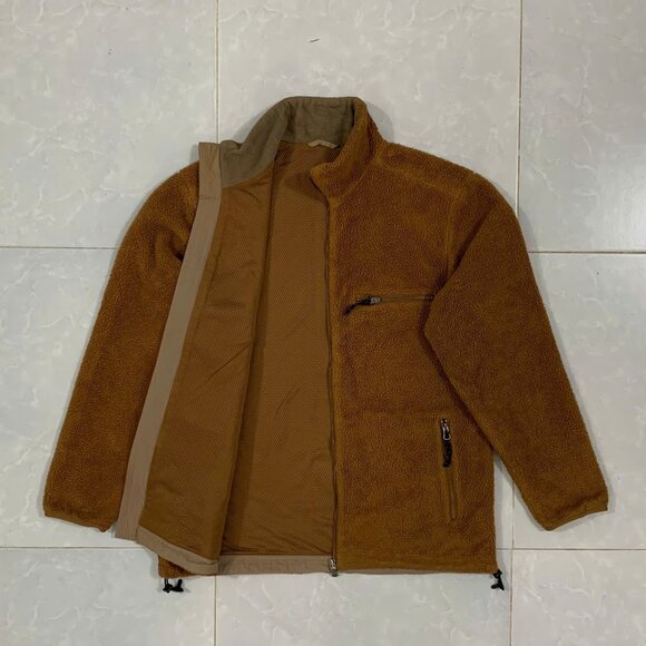 Vintage Brown Full-Zip Fleece Jacket - Picture 2 of 4